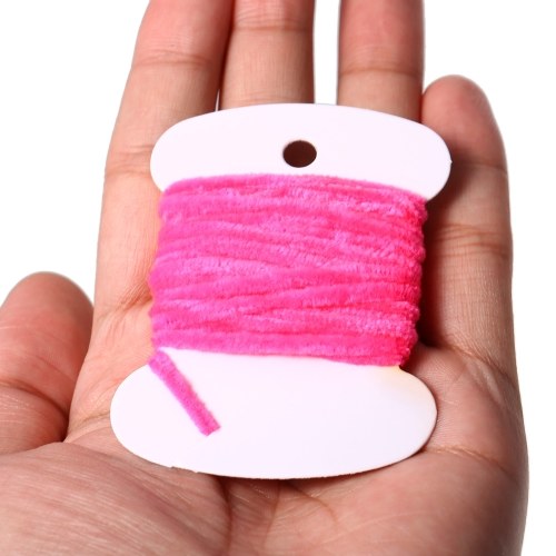

8PCS 3.0m Fly Fishing Worms Chenille Floss Line Thread Woolly Fly Tying Materials