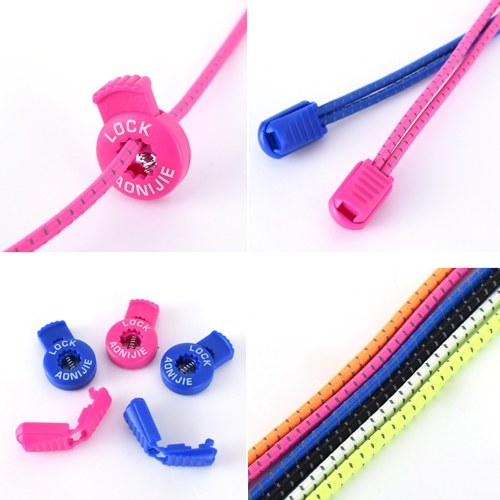 

1 Pair of 120CM Outdoor Sports Shoelace Reflective Lace Elastic Climbing Running Riding Hiking No Tie Shoe Lace