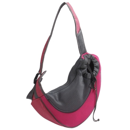 

Pet Dog Carriers Bag Breathable Mesh Travel Bag Portable Going Out Pet Bag Dog Chest Side Backpack Pet Supplies