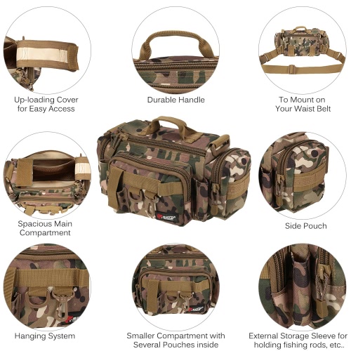 

Multifunctional Fishing Bag Fishing Tackle Bag Waist Bag Bait Box Bag Boat Bag Pouch Case