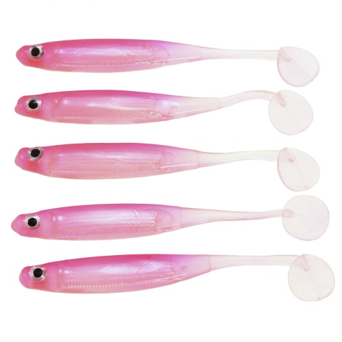 

Lixada 5PCS Мягкая рыба-приманка Рыбалка Приманка Силиконовая насадка для бас-платок Приманки Пластиковые приманки Искусственные приманки