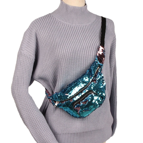 Women Sequins Fanny Pack Beach Waist Bag Chest Bag Sport Outdoor Travel Satchel Waist Pack