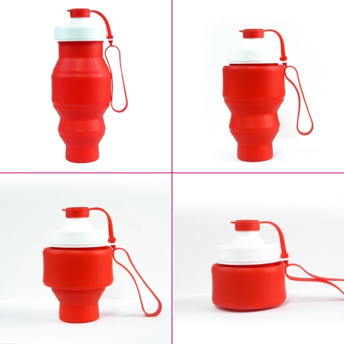 

530ml Foldable Silicone Water Bottle 18OZ Folding Cup Collapsible Portable Kettle Reusable and Insulated for Hot and Cold Beverage