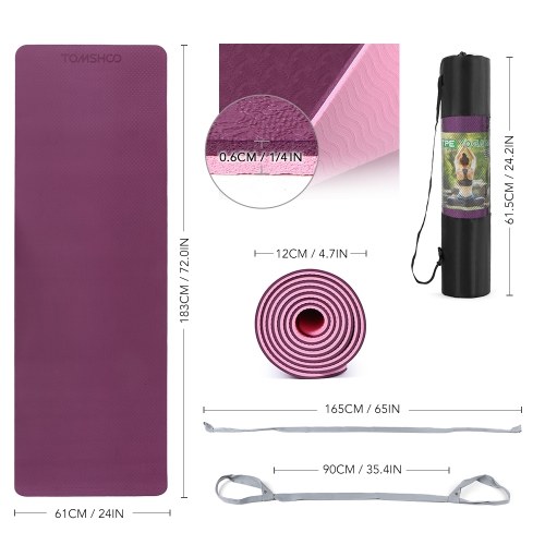 

yoga mat 1/4 inch TPE