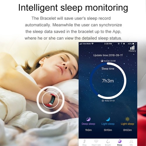 

New QS03 Smart Bracelet Waterproof Sport Tracker