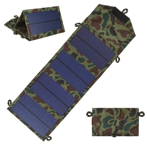 

7W Foldable Solar Charger Certified Sun Power Panel Portable Power Source