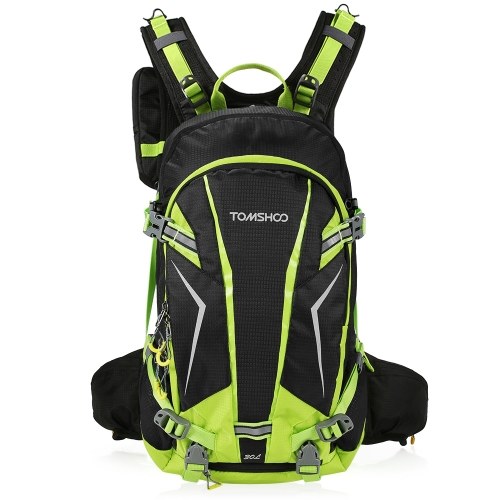 TOMSHOO 30L resistente à água bicicleta mochila ciclismo saco pacote esportes ao ar livre equitação viagens camping caminhadas mochila daypack com capa de chuva capa de capacete