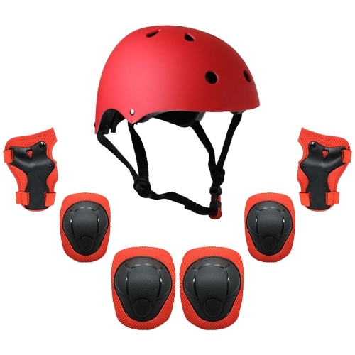 

Kids 7 in 1 Helmet and Pads Set