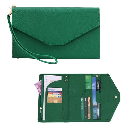 

Multi Card Organizer Wallet RFID Blocking Travel Passport Holder