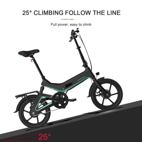 

Samebike JG7186 16-дюймовый складной электрический велосипед 250 Вт 25 км / ч