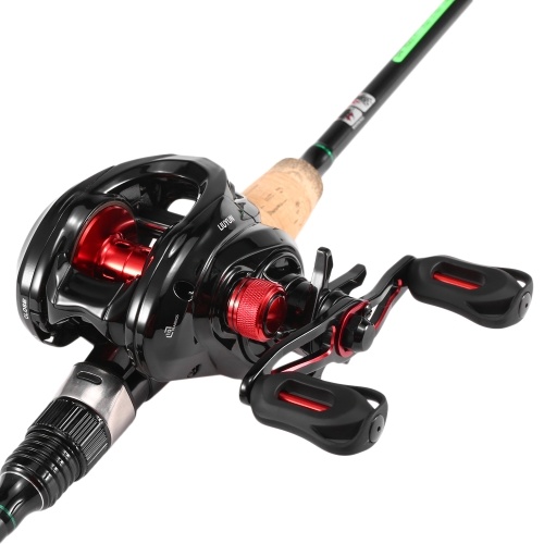 

Baitcasting Reel 9+1BB 7.2:1 Baitcast Fishing Reel Magnetic and Centrifugal Dual Brake Carp