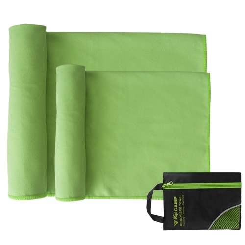

2pcs Travel Towel Set Quick Dry Microfiber Bath Towel Hand Towel Set