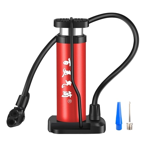 Portable Mini Bike Floor Pump Compact Bicycle Tire Pump