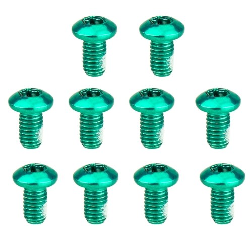 ZTTO Bicycle Color Disc Screw Mountain Bike Disc Screw Disc Brake Pad T25 Screw M5 * 10 Brake Fixing Screws