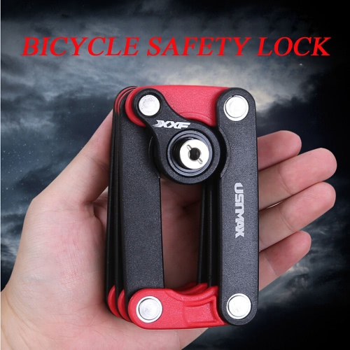 

Shearing Resistant Steel Folding Bicycle Lock with Lock Cage