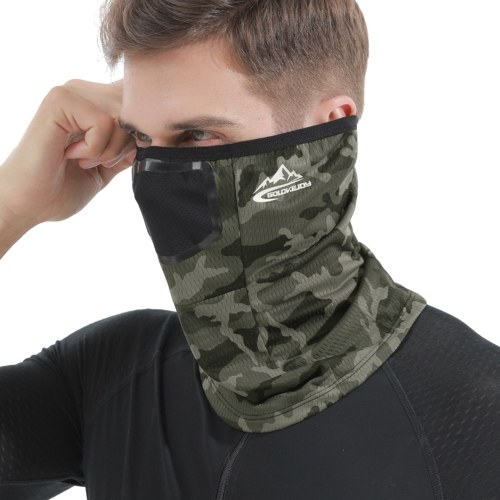 Uomo Cooling Neck Ghetta Protezione UV Traspirante Antivento Sciarpa Estiva Copricapo Passamontagna per Ciclismo Running