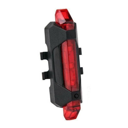 Bike Tail Lamp 5 Lamp Beads USB Rechargeable 4 Modes Waterproof Flashing Night Riding Rear Light