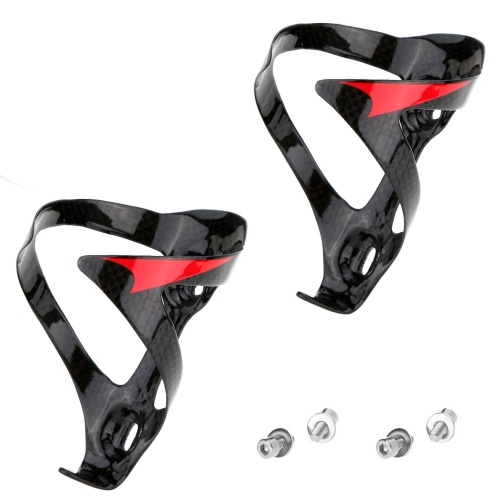 

2pcs Full Carbon Fiber Super Light Bike Bicycle Carbon Fiber Glossy Water Bottle Holder Cage