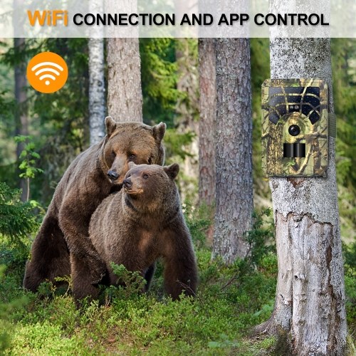 

24MP 1296P WiFi Trail and Game Camera Motion Activated Hunting Camera Infrared Night Vision Waterproof Outdoor Wildlife Scouting Camera