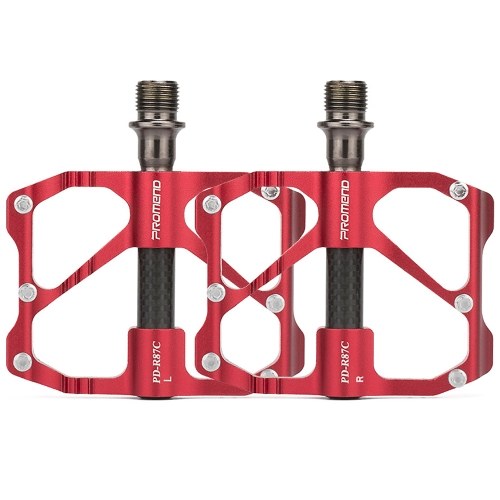 Road Bicycle Pedals Anti-slip Ultralight Road Bike Pedals Platform with 3 Carbon Fiber Bearings