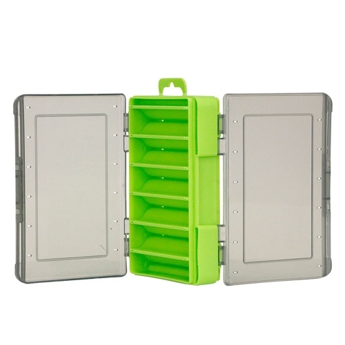 

Mini Fishing Tackle Box Fishing Lure Bait Hooks Storage Box Double Sided Fishing Accessories Container Case Organizer