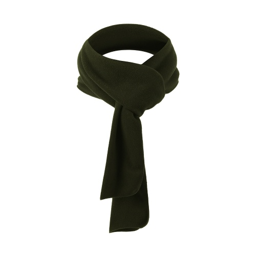 Men Women Long Fleece Scarf for Winter Sports Lightweight Solid Neck Warmer Head Cover