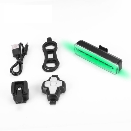 

Bike Turn Signal Tail Light USB Rechargeable Bicycle Rear Light Wireless Remote Control LED Warning Light for Mountain Bike Night Cycling