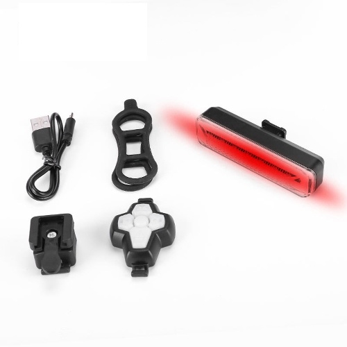 

Bike Turn Signal Tail Light USB Rechargeable Bicycle Rear Light Wireless Remote Control LED Warning Light for Mountain Bike Night Cycling