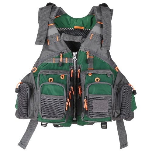 

Aomiun Outdoor Breathable Padded Fishing Life Vest Superior 209lb Bearing Life Safety Jacket Swimming Sailing Waistcoat Utility Vest Floatation Floating Device