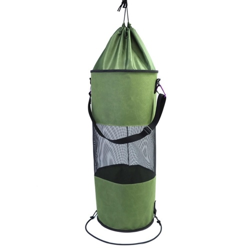 Sac à ordures pour bateau Sac à ordures en maille avec cordon de serrage pour camping-car de kayak de bateau