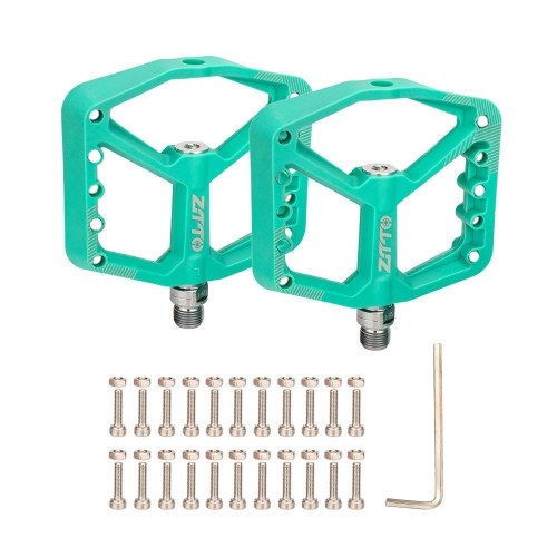 

ZTTO MTB Mountain Bike Pedals Nylon Fiber Bicycle Platform Flat Pedals Anti-Slip 9/16 Inch Sealed Bearing for BMX MTB Mountain Bike Road Bike