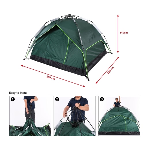

Docooler 200 * 200 * 140cm Automatic Water-resistant Tent