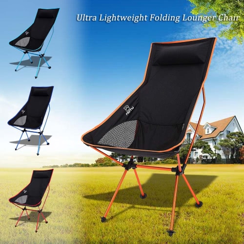 

Ultra Lightweight Folding Portable Outdoor Camping Hiking Fishing Chair Lounger Chair