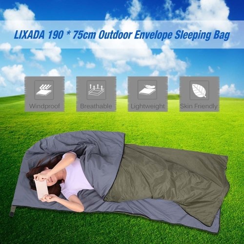 Lixada Outdoor Envelope Sleeping Bag 