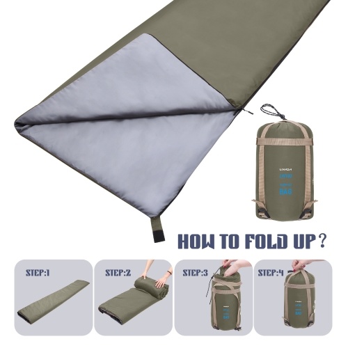 Lixada Outdoor Envelope Sleeping Bag 