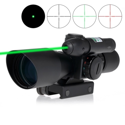 2.5-10X40 Mirino Verde Rosso Doppio Reticolo illuminato Mirino Tactical Mirino Caccia Scope Mirino