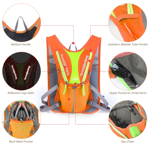 

Outdoors Hydration Vest Hydration Pack Backpack for Trail Marathoner Running Race 12L