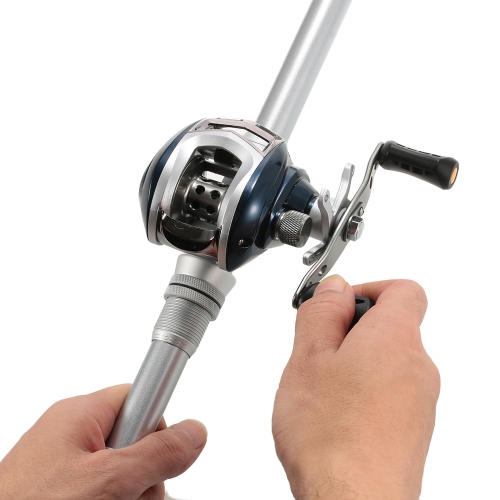 6 + 1 cuscinetti a sfera 6.3: 1 mano sinistra / destra baitcasting bobina di pesca casting bobina di pesca baitcast con freno magnetico di controllo