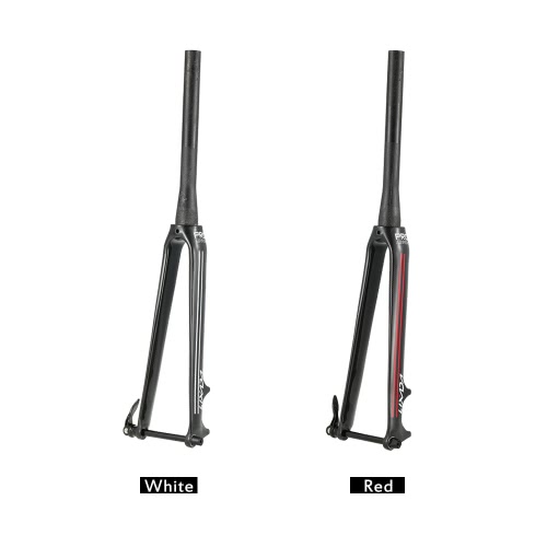 Lixada Ultralight Disc Brake Road Bike Fork 700c Tapered Carbon Fiber Fixed Gear Bicycle Cycling Fixie Front Fork