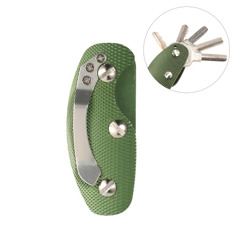 

Компактный алюминиевый сплав держатель ключа Key Organizer клип Папка Многофункциональный карманный инструмент EDC передач