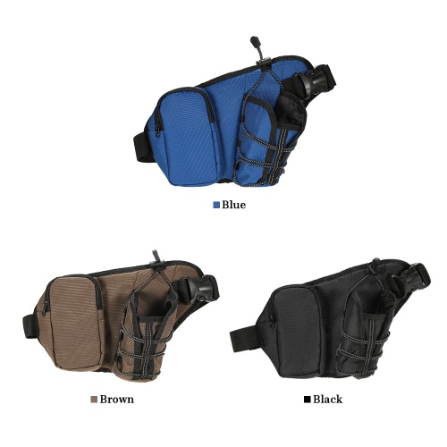 

Lixada Multifunctional Waist Fanny Pack Running Belt Water Resistant Waist Bag wth Water Bottle Holder for Running Cycling Hiking
