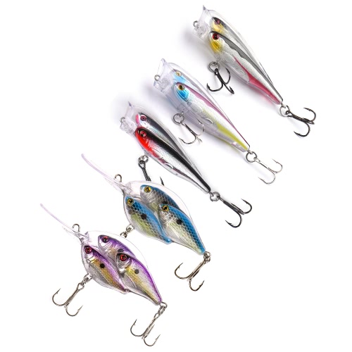 

Lixada Group Fish Lures Плавающий Swimbait Hard Plastic 3D Fish Eye Crankbait