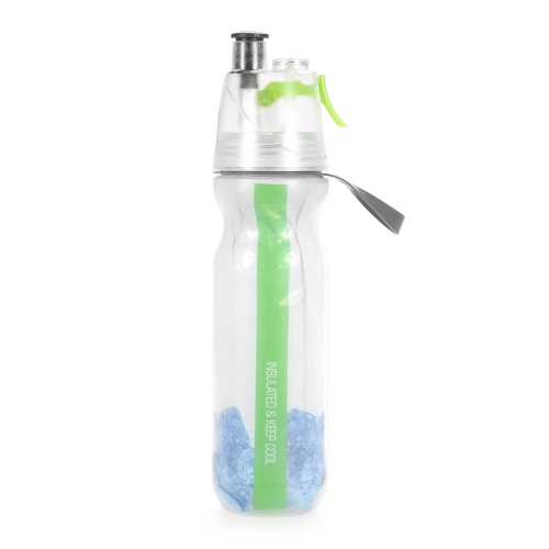 

750ML Изолированная спортивная бутылка спрей для воды Портативная спрей для питья Пластмассовая спрей для питья для пикника для ак