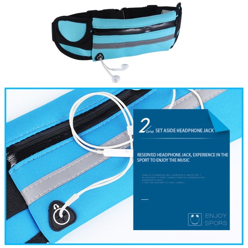 

New Diving Fabric Outdoor Sports Anti Theft Slim Running Cell Phone Waterproof Waist Bag Multifunctional Belt Pockets Case