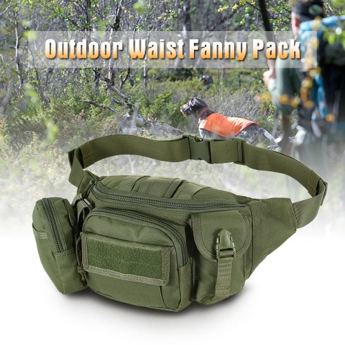 

Lixada Outdoor Portable Waist Fanny Pack Travel Waist Bag Hip Bag Pouch for Cycling Camping Hiking Hunting Fishing