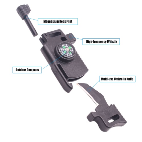 

Umbrella Bracelet Outdoor Multi-functional Hand Rope Camping Survival Emergency Bracelet