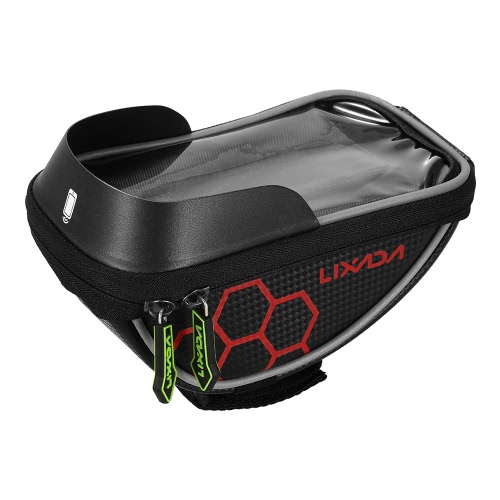 Lixada Cycling Bike Bicycle Bag Top Tube Handlebar Bag Touchscreen Cell Phone Mount Holder MTB Road Bike Bicycle Front Frame Bag