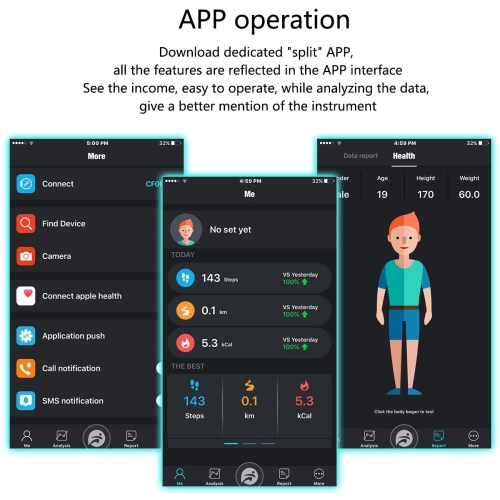 

Ultra Thin Smart Bracelet Fitness Activity Tracker Sport Smart Watch Band Blood Pressure Heart Rate Monitor Wristband Pedometer Calories Burned Sleep Monitor