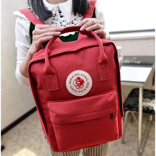 Fashion Multi-functional Shoulder Bag Canvas Handbag Large Capacity Casual Backpack for Students Girls