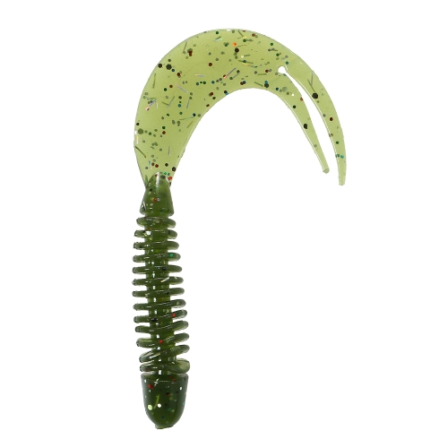 

Lixada 10PCS 8cm / 2.4g Ribbed Body Double Split Tail Мягкая уловка для рыбалки Мягкая приманка для червячного смешанного набора для рыбалки